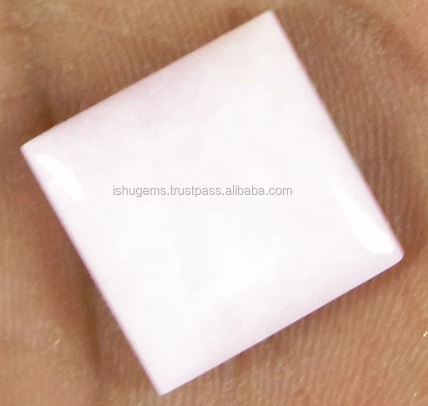 Natural Pink Aragonite 310 gms Square cabochon 16mm loose gemstone for jewelry