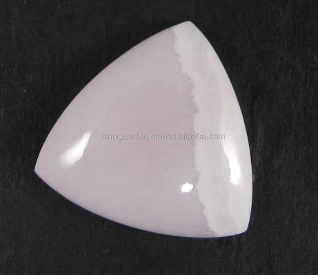 Natural Pink Aragonite 320 gms Trillion Cabochon 21mm Loose Gemstone for Jewelry IG0660