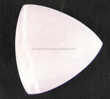 Natural Pink Aragonite 320 gms Trillion Cabochon 21mm Loose Gemstone for Jewelry IG0660