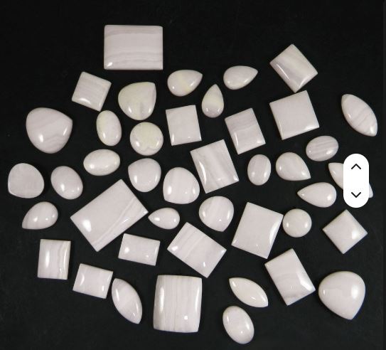 42 pcs Natural Pink Aragonite cabochon 100 gms Free form IG0662