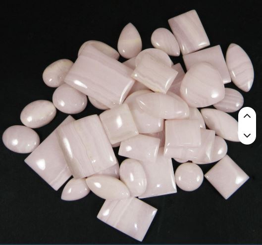 42 pcs Natural Pink Aragonite cabochon 100 gms Free form IG0662
