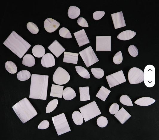 42 pcs  Natural Pink Aragonite cabochon 100 gms Free form IG0662