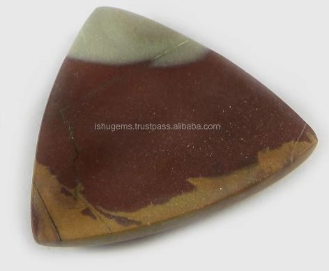 Natural Noreena Jasper 25x25mm Trillion Cabochon Loose Gemstone For Jewelry