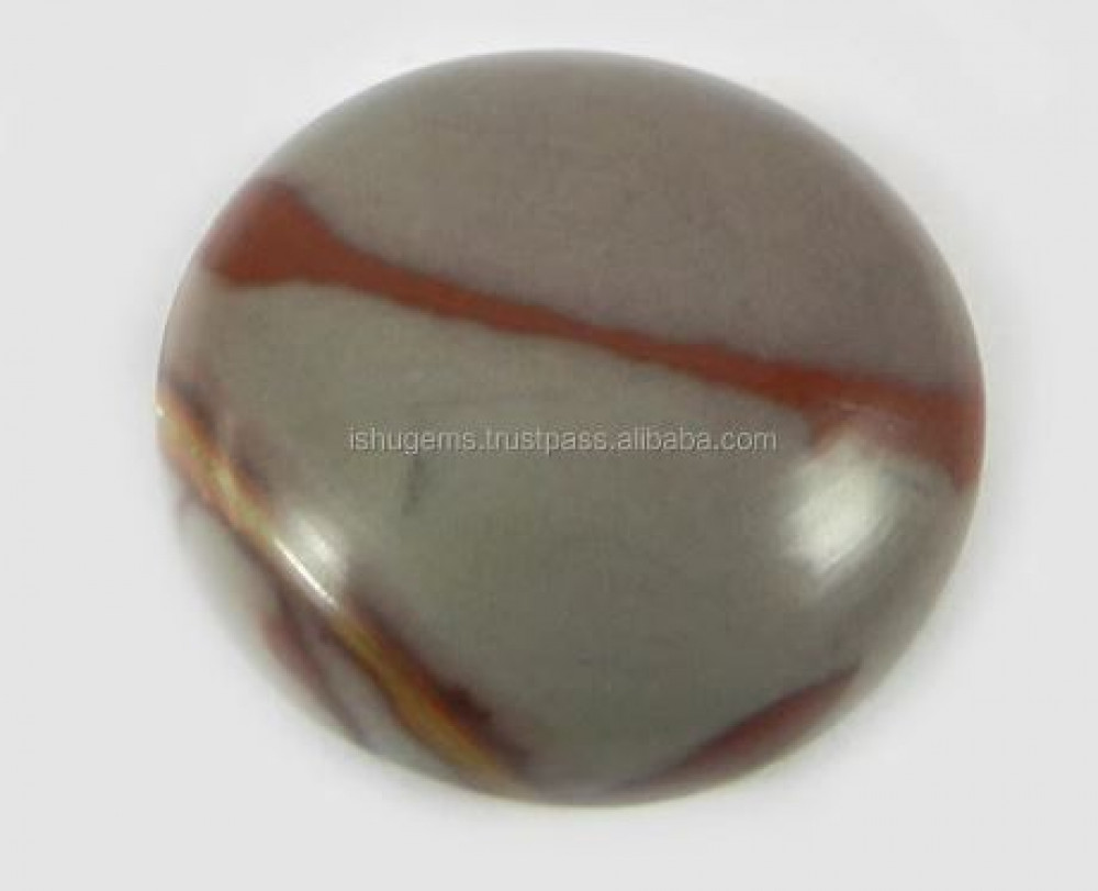 Image of Natural Noreena Jasper 18mm Round Cabochon 3.12 gms Loose Gemstone For Jewelry