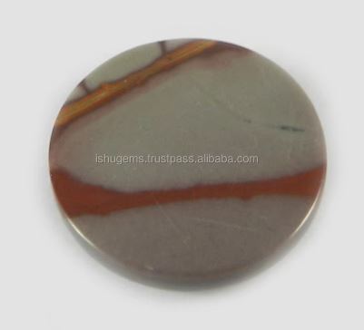 Natural Noreena Jasper 18mm Round Cabochon 312 gms Loose Gemstone For Jewelry