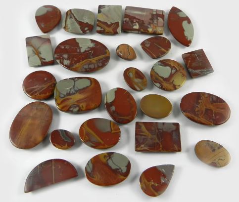 25 pcs Natural Noreena Jasper cabochon 100 gms Free form Loose Gemstone IG0675