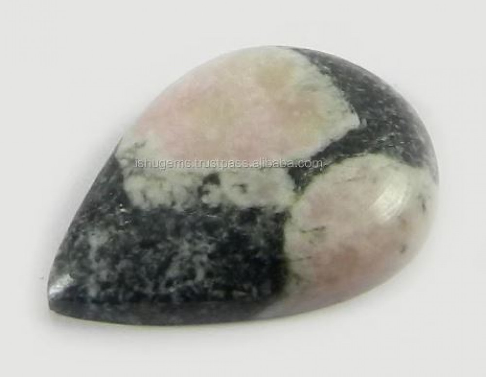 Image of 3.22 gms Natural Peanut Jasper 17x24mm Pear Cabochon Gemstone for jewleary IG0681