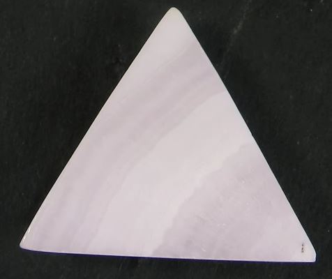 Natural Pink Aragonite 24mm Triangle Cabochon 410 gms Loose Gemstone For Making Jewelry