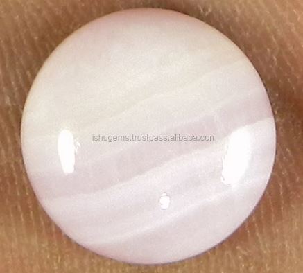 Natural Pink Aragonite 180 gms Round Cabochon 14mm Gemstone for Jewelry IG0697