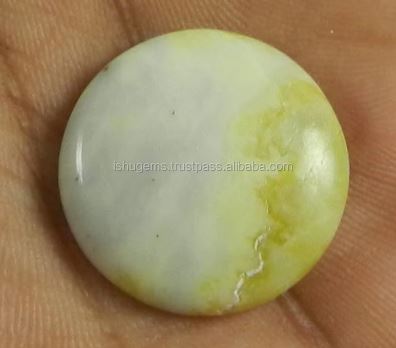 Natural Serpentine 22mm Round Cabochon 343 Gms Loose Gemstone For Jewelry