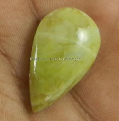 275 gms Natural Serpentine 27x20mm Pear Cabochon Gemstone For Jewelry IG0715
