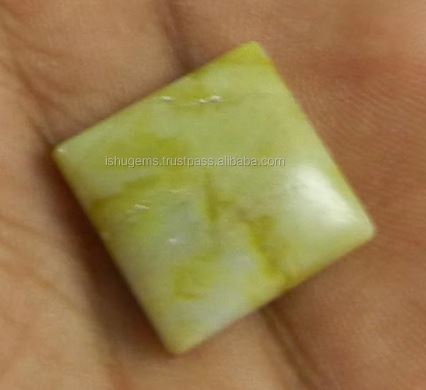 Exclusive  240 gms Natural Serpentine 17mm Square Cab gemstone for jewellery IG0717