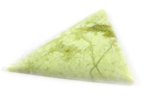 Natural Serpentine 31x26mm Triangle Cabochon Loose Gemstone for Jewelry