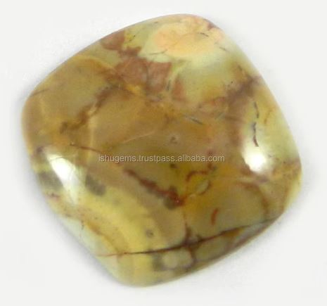 219 gms Natural Red Creek Jasper 18mm Cushion Cabochon Gemstone For Jewelry IG0720