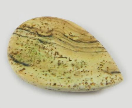 330 gms Picture jasper 17x26mm Pear Cabochon Loose Gemstone for Jewelry Making