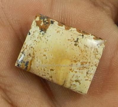 Natural Picture jasper 15x19mm Rectangle Cabochon 320 gms Gemstone For Jewelry IG0724