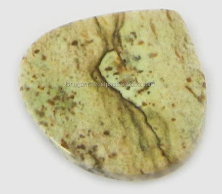 Natural Picture Jasper 16mm Heart Cabochon 170 gms Loose Gemstone For Jewelry