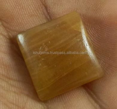 Indian Wholesaler Genuine Honey Aragonite 350 Gms Square Cabochon 18mm Loose Gemstone For Jewelry Making