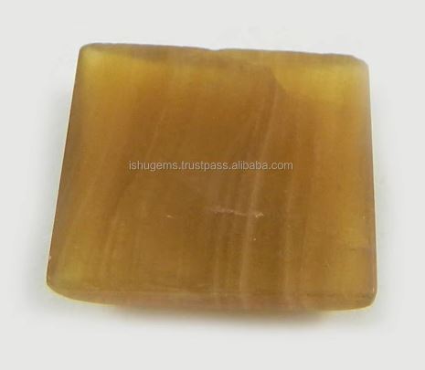 Indian Wholesaler Genuine Honey Aragonite 350 Gms Square Cabochon 18mm Loose Gemstone For Jewelry Making