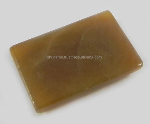 Natural Honey Aragonite 510 gms Rectangle cab 1726mm gemstone for jewelry IG0731