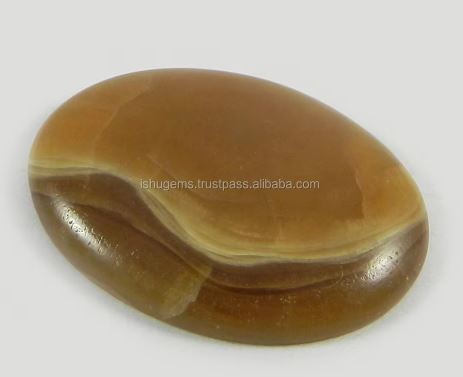 Natural Honey Aragonite 520 gms oval cabochon  2330mm gemstone for jewelry IG0732