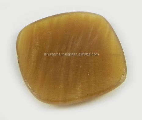 Natural Honey Aragonite 320 gms Cushion Cabochon 22mm Gemstone For Making Jewelry IG0733