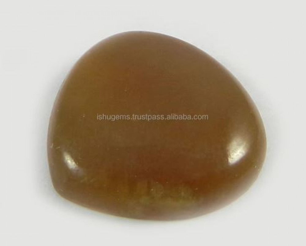 Image of Natural Honey Aragonite 20mm Heart Cabochon 3.10 gms Loose Gemstone For Jewelry