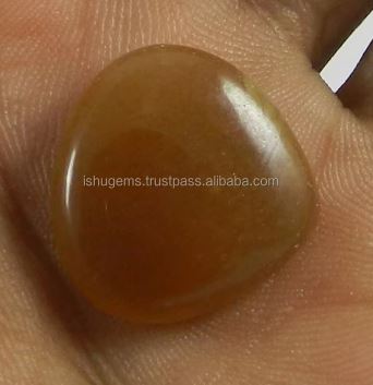 Natural Honey Aragonite 20mm Heart Cabochon 310 gms Loose Gemstone For Jewelry