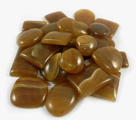 31 Pcs Natural Honey Aragonite 100 Gms Free Form Cabochon for Jewelry IG0737