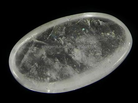 Hot Sale 750 Gms Natural Crystal Quartz 1931mm Oval Cab Gemstone for Jewelry