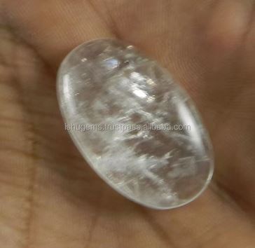 Hot Sale 750 Gms Natural Crystal Quartz 1931mm Oval Cab Gemstone for Jewelry