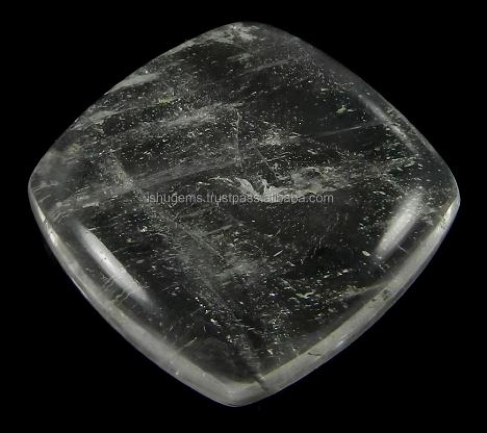 Image of Natural Crystal quartz 17.10 gms Square Cushion cab 32mm Loose Gemstone for jewelry