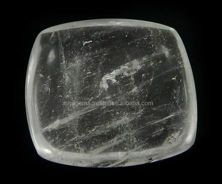 Natural Crystal quartz 1710 gms Square Cushion cab 32mm Loose Gemstone for jewelry