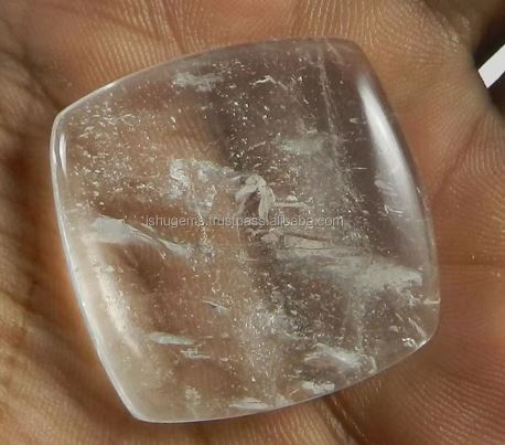 Natural Crystal quartz 1710 gms Square Cushion cab 32mm Loose Gemstone for jewelry