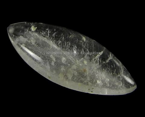 Hot sale  610 gms Natural Crystal Quartz 18x42mm Marquise Cab gemstone for jewellery IG0742