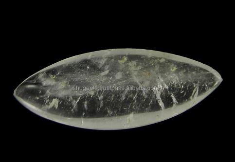 Hot sale 610 gms Natural Crystal Quartz 18x42mm Marquise Cab gemstone for jewellery IG0742