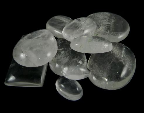 10 pcs Natural Crystal quartz 100 gms Free form cab for Jewellery IG0743