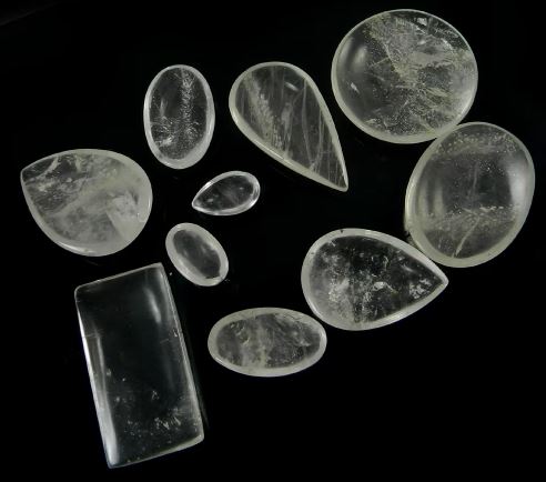 10 pcs Natural Crystal quartz 100 gms Free form cab for Jewellery IG0743