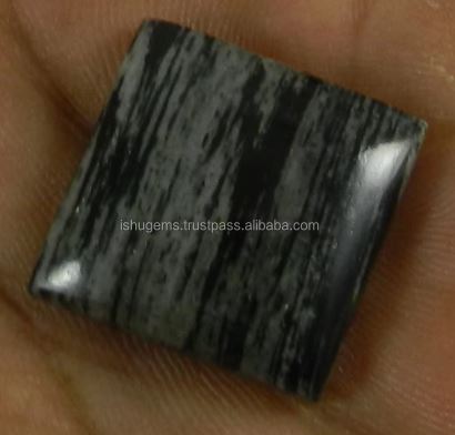 410 gms Natural Moftail Jasper 19x19mm Square Cabochon Loose Gemstone for Jewelry IG0744