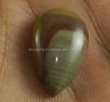 Natural American Picture Jasper 13x21mm Pear Cabochon Gemstone for Jewelry IG0750