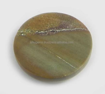 235 gms Natural American Picture Jasper 17mm Round Cabochon gemstone for jewelry IG0752