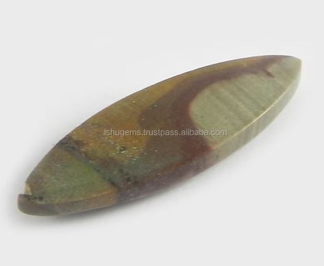 Natural American Picture Jasper 34x11mm Marquise Cabochon 305 gms Loose Gemstone