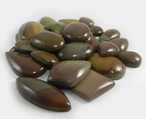 30 pcs Natural American Picture Jasper 100 gms Free Form Cabochon for Jewelry IG0756
