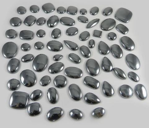 65 pcs Natural Silicon 100 gms Free Form Cabochon For Jewelry IG0767