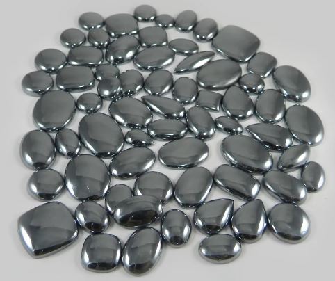 65 pcs Natural Silicon 100 gms Free Form Cabochon For Jewelry IG0767