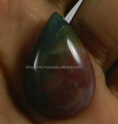 Best Quality 635 gms Natural Blood Agate 19x28mm Pear Cabochon Gemstone For Jewelry IG0768