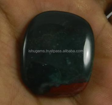 Good Quality 25x31mm Natural Blood Agate 740 gms Cushion Cabochon Gemstone for Jewelry IG0769