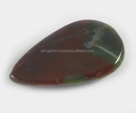 395 gms Blood Agate 18x28mm Pear Cabochon Loose Gemstone for Jewelry IG0772