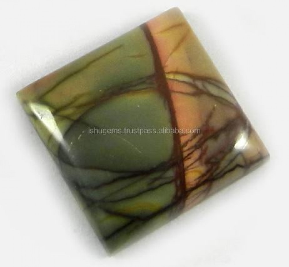 Image of 2.53 gms Natural Red Creek Jasper 16mm Square Cabochon Gemstone For Jewelry IG0778