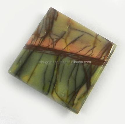253 gms Natural Red Creek Jasper 16mm Square Cabochon Gemstone For Jewelry IG0778